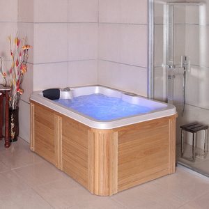 Jacuzzi <span class=keywords><strong>Hidromasaje</strong></span> Económico para Exteriores, Spa para Baño, Jacuzzi Interior para 2 Personas con 2 Reposabrazos - Product Image 6