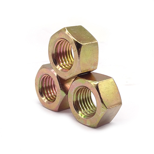 Vàng kẽm mạ Hex hạt grade4.8 6.8 8.8 Hex <span class=keywords><strong>Nut</strong></span> Hex bu lông với <span class=keywords><strong>Nut</strong></span> din934 M24 * 200 mét - Product Image 6