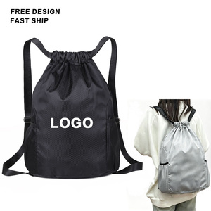 Bolsa de Gimnasio con Logotipo Personalizado, Mochila con Cordón, Bolsa de Almacenamiento para Gimnasio, Deportes, Compras y Viajes, Bolsa Deportiva Ligera e Impermeable - Product Image 1