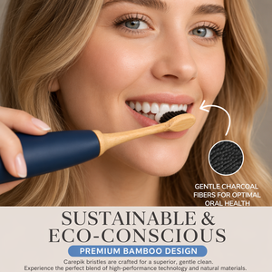 Carepik Écologique pour Tête de <span class=keywords><strong>Brosse</strong></span> de Rechange pour <span class=keywords><strong>Brosse</strong></span> <span class=keywords><strong>à</strong></span> <span class=keywords><strong>Dents</strong></span> <span class=keywords><strong>Électrique</strong></span> avec Soies en Charbon IPX7 - Product Image 2