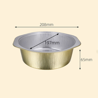 Pots de cuisson jetables en aluminium, contenants alimentaires portables pour la maison, le hot pot, le camping en plein air, les pique-niques et l'emballage de repas à emporter
