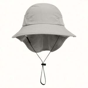 Summer New Children's Casual Cycling <b>Leaf</b> Pattern <b>Light</b> Breathable Mesh Sun Protection Bucket Hat - Product Image 4