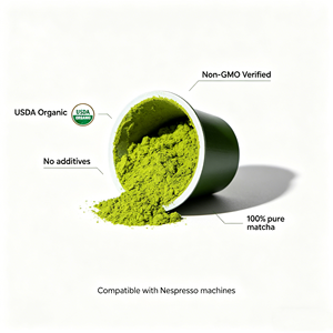 Machine à café tout-en-un, capsules de matcha |   Compatible avec les machines Nespresso Vertuo et K-Cup – Mélange de saveurs personnalisées et emballages – OEM - Product Image 4