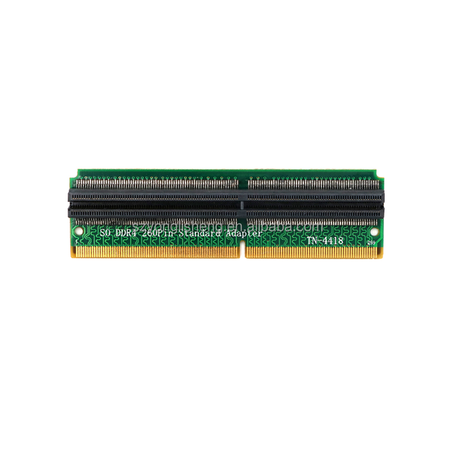 Add On Cards DDR4 SO DIMM Adapter Memory Riser Card SO DDR4 260Pin Memory Test Protection Adapter Connector for Laptop PC