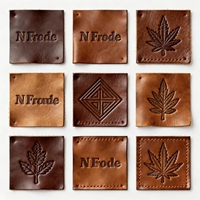 Écussons et étiquettes en cuir personnalisés en forme de cœur, gaufrés, avec étiquette de vêtement authentique pour chaussures, sacs et chapeaux – Vente en gros