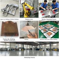 Dissipateur thermique en aluminium à ailettes rainurées haute performance pour le refroidissement et les unités d'alimentation