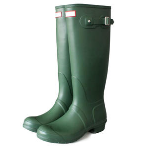 حار بيع اليابانية الكورية والبريطانية نسخة من الأزياء عالية مشبك أحذية ماء أحذية المطر المطاطية - Product Image 4