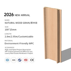 ผู้ผลิตแผ่นผนังโค้ง WPC ขนาด 100x25 มม. ลายหินสีดำ แบบร่อง  OEM ODM ผลิตตามสั่ง สำหรับห้องน้ำสมัยใหม่ ตกแต่งภายในเชิงพาณิชย์ - Product Image 4