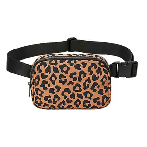 Small Nylon Custom Print Hiking Outdoor Fashion Travel Sport Run Side Chest Bum Belt Fanny Pack Waist Bag For Women Lady Girls