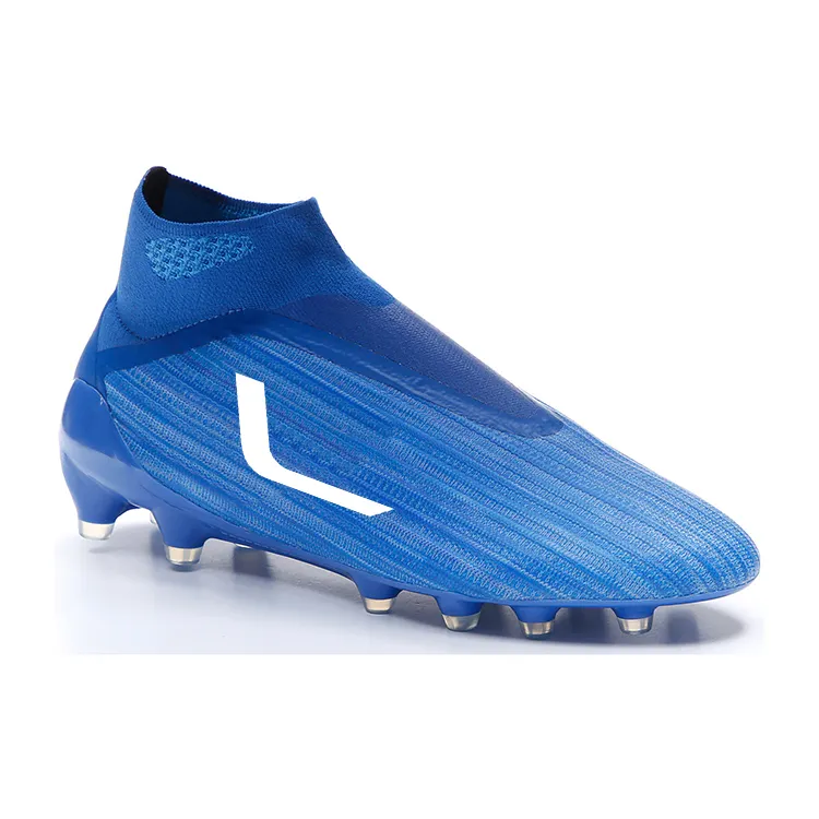 Popular Design Outdoor Training Turf Football Boots Blue Cleats Soccer Shoes For Men