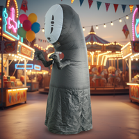 Costume gonflable sans visage pour adulte, convient aux personnes de 1,5 à 2 m de taille, idéal pour Noël, le cosplay, les fêtes, les spectacles sur scène et les bals masqués.