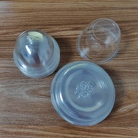 Couvercles plats transparents personnalisés en PET/PP jetables pour tasses, bols, sauces, bouteilles et fermetures (8, 14, 12)