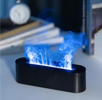 Vente chaude Portable LED Flamme-Lumière Effet USB Humidificateur D'air Arrêt Chronométré Huile Essentielle Aroma Diffuseur Humidificateur Pour La Maison
