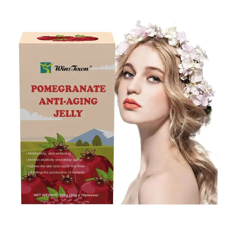 Pomegranate Collagen jelly whitening skin care Fruity Sucking Jelly Bag White drink berry collagen jelly stick