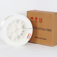 Filament de fibre optique PMMA à extrémité lumineuse pour décoration de plafond étoilé de voiture et projets DIY