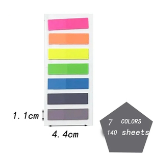 140 Etiquetas Adhesivas Impermeables con Marcadores de Página para Clasificar Archivos, Banderas para Planificador, Notas Adhesivas - Product Image 2