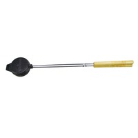 Offre Spéciale gaufrier rond en fonte fer à tarte pour feu de camp cuisinière à pâtisserie d'extérieur et machine à sandwich en fonte avec manche en bois