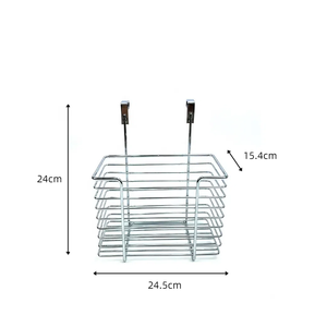Cesta de Almacenamiento Metálica DaS para Colgar Sobre la Puerta del Armario - Product Image 4