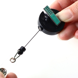 360 Degree Rotating Plastic Metal <b>ID</b> Badge Reels <b>Holder</b> 700mm Telescopic Length Customizable Logo Color Decorative Alligator - Product Image 6