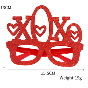 Kacamata Pesta Huruf LOVE Berkilau Perak, Kacamata Foto Unik Khusus Valentine untuk Pesta Pernikahan Ulang Tahun Valentine - Product Image 6