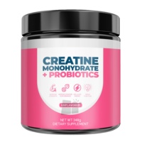 Poudre de créatine monohydrate et probiotiques 2-en-1 à marque privée pour hommes et femmes : Soutien à la force musculaire et à la santé intestinale (Fabrication ODM)