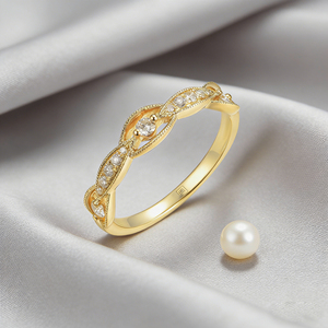 Bague de fiançailles et de mode personnalisée en or massif 10K/14K/18K, argentée, avec pierre de laboratoire CVD de qualité IGI VVS-VS, taille brillant classique, style cluster - Product Image 3