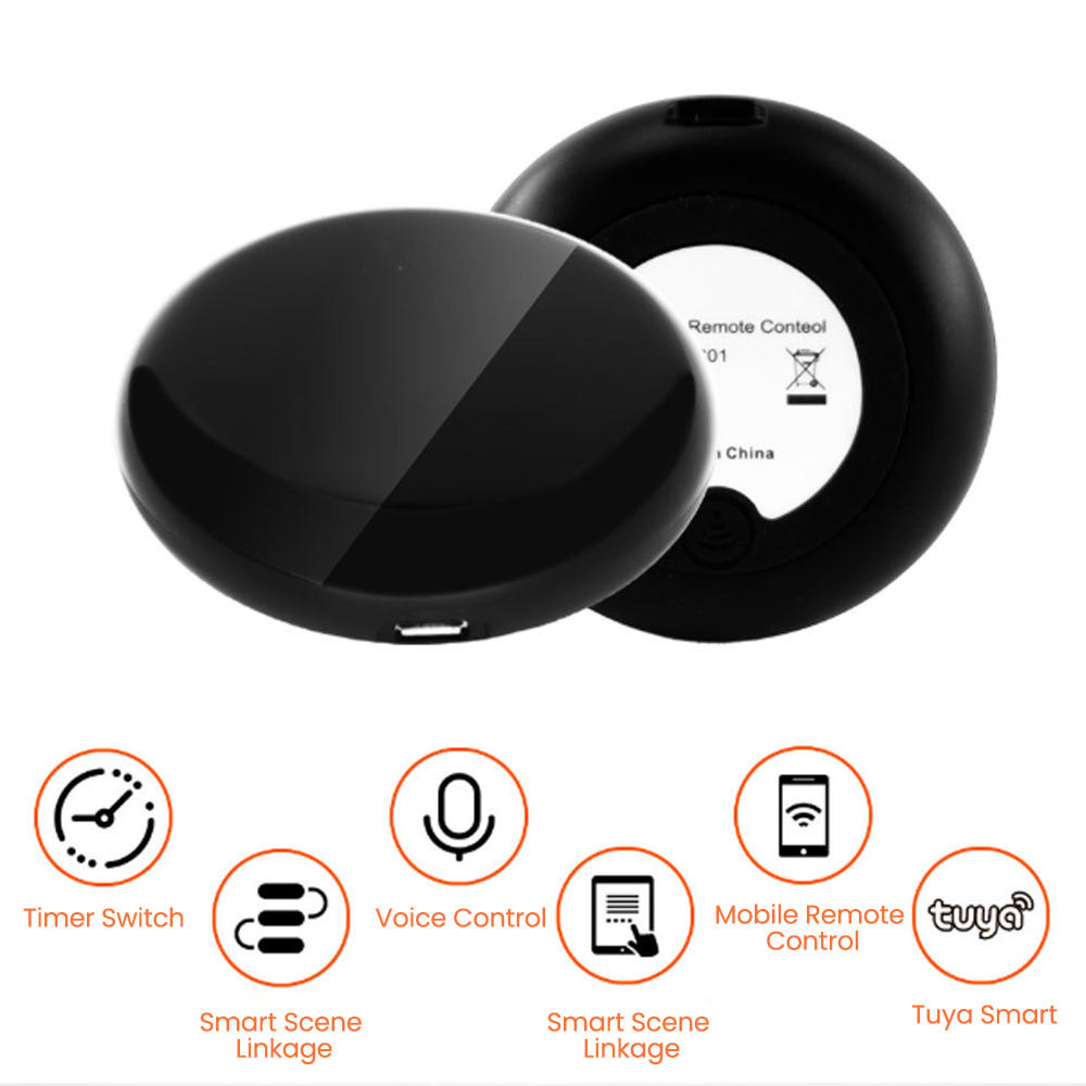 HONPNK Tuya Alexa Google Home Smart Life APP Universal Voice Remote Infrared WiFi Wireless IR Remote Control 30-50m Range PC+ABS