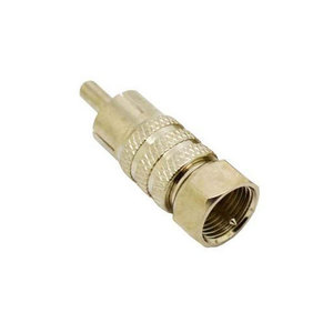 Adaptador RCA Macho a Hembra F, Conector de Audio y Video Chapado en Oro - Product Image 1