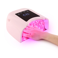 Nouvelle Lampe à Ongles LED Pro Cure Sans Fil 98W Rose Mat 2026, Séchage Rapide en 30s, Lampe UV LED Portable pour Petite Table à Ongles