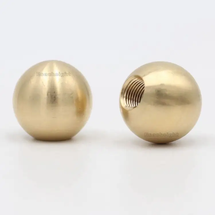 1 inch 3/8-27 female threading Steel Solid Brass Ball