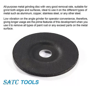 Spese di magazzino locali in 24H USA 25 pz 4-1/2 "X1/4" X7/8 "ruota per smerigliatrice in metallo centrale depressa 115mm - Product Image 4