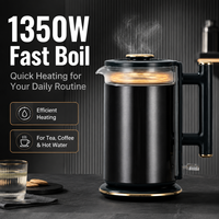 Bouilloire Électrique 1,6-2,0L en Acier Inoxydable 1500W 220V avec Arrêt Automatique, Contrôle de Température et Protection Anti-Ébullition à Sec pour la Maison