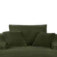 Canapé convertible en tissu de coton, emballé sous vide, design compressible, disponible en stock aux États-Unis