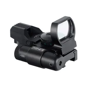 YSC原始设备制造商HD101B红点光学瞄准镜4图案十字线瞄准镜，集成绿色激光瞄准镜
