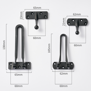 Pestillo de Seguridad de Aleación de Zinc para Puerta, Restrictor Antirrobo para Habitaciones de Hotel, Apartamentos y Puertas de Entrada de Viviendas - Product Image 3