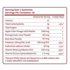 Gommeuse ODM & OEM KETO & ACV de marque professionnelle pour usines nutraceutiques avec service de marque privée et personnalisation de la formule - Product Image 2