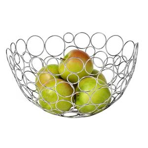 Cesta de Almacenamiento Redonda de Metal de Primera Calidad con Recubrimiento de Polvo Blanco, Plegable y Ecológica - Product Image 2