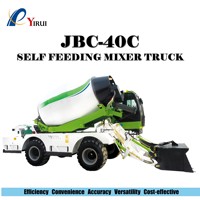Camion malaxeur à béton autochargeur pour chantiers ruraux et isolés, moteur diesel, machine de mélange de béton sur site
