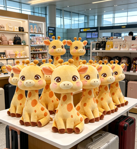 Peluche personnalisée à faible MOQ, girafe de dessin animé, jouet en peluche pour cadeaux d'entreprise, fabrication sur mesure OEM ODM, peluche douce - Product Image 3