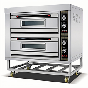 <span class=keywords><strong>Four</strong></span> commercial à grande capacité, <span class=keywords><strong>double</strong></span> couche, quatre plateaux, pour la vente ambulante - Product Image 1