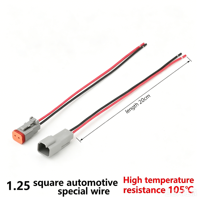 Konektor Otomotif Tahan Air E-TING Deutsch DT 2-Pin IP67 Male/Female dengan Kabel 16 AWG 5 Pasang untuk Mobil/Truk & Kapal