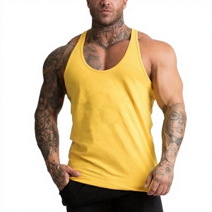 Débardeur de sport pour homme en coton 100% respirant à séchage rapide, style streetwear, col rond, idéal pour la musculation – Vente en gros et personnalisation - Product Image 1