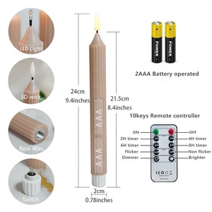 3D Bullet Black Flame Decorative Flameless <strong>pink</strong> Romantic Remote Control Wax Led Taper <strong>Candle</strong> Table <strong>Candle</strong> - Product Image 3