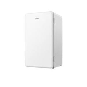 Réfrigérateur compact Midea 93L, refroidissement direct, dégivrage manuel, blanc, écoénergétique, pour usage domestique ou en dortoir - Product Image 1