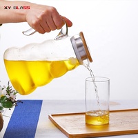 Pot de boisson en verre fait main résistant à la chaleur en forme de gourde de nouveau design