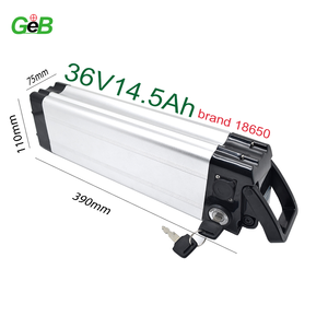 Batterie de vélo électrique GEB Silver Fish Li-Ion <span class=keywords><strong>36V</strong></span> <span class=keywords><strong>15Ah</strong></span> 17.5 Ah Batterie au lithium-ion Kit de batterie pour vélo électrique Boîtier de batterie pour vélo électrique - Product Image 1