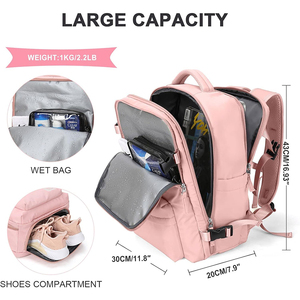 एयरलाइन स्वीकृत कैरी ऑन बैकपैक फ्लाइट स्वीकृत वाटरप्रूफ स्पोर्ट्स लगेज बैकपैक कैजुअल डेपैक छोटा हाइकिंग बैकपैक - Product Image 3