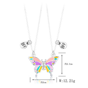Collar de mariposa BFF magnético, conjunto de collar de amigos, regalos de joyería, <span class=keywords><strong>2022</strong></span> - Product Image 4