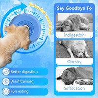 Bol à lécher pour animaux de compagnie en silicone écologique, non toxique, durable, design classique, anti-étouffement, lavable, étanche, portable