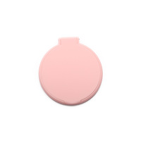 Logo personnalisé simple face mini miroir portable à main en plastique pour le maquillage nouveau modèle de publicité cadeaux promotionnels invités